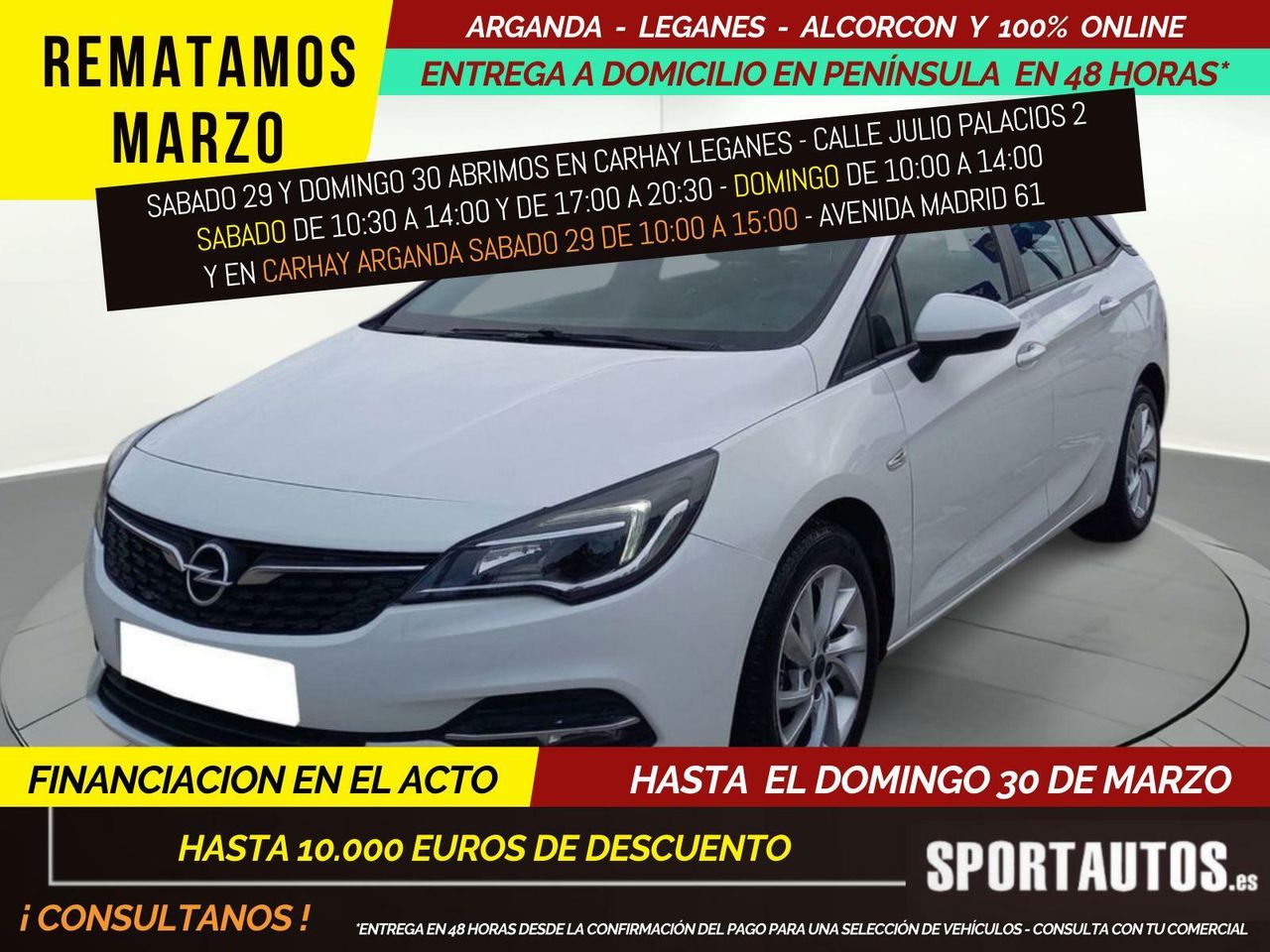 Opel astra luz led diurna  de segunda mano - opel astra 2020 /