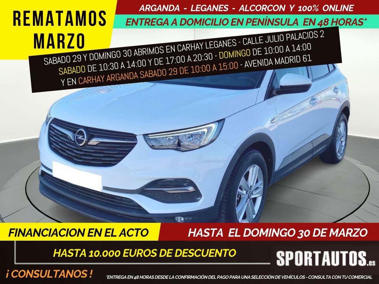 Opel grandland x 2019 manual 130cv  de segunda mano - opel grandland x 2019 /