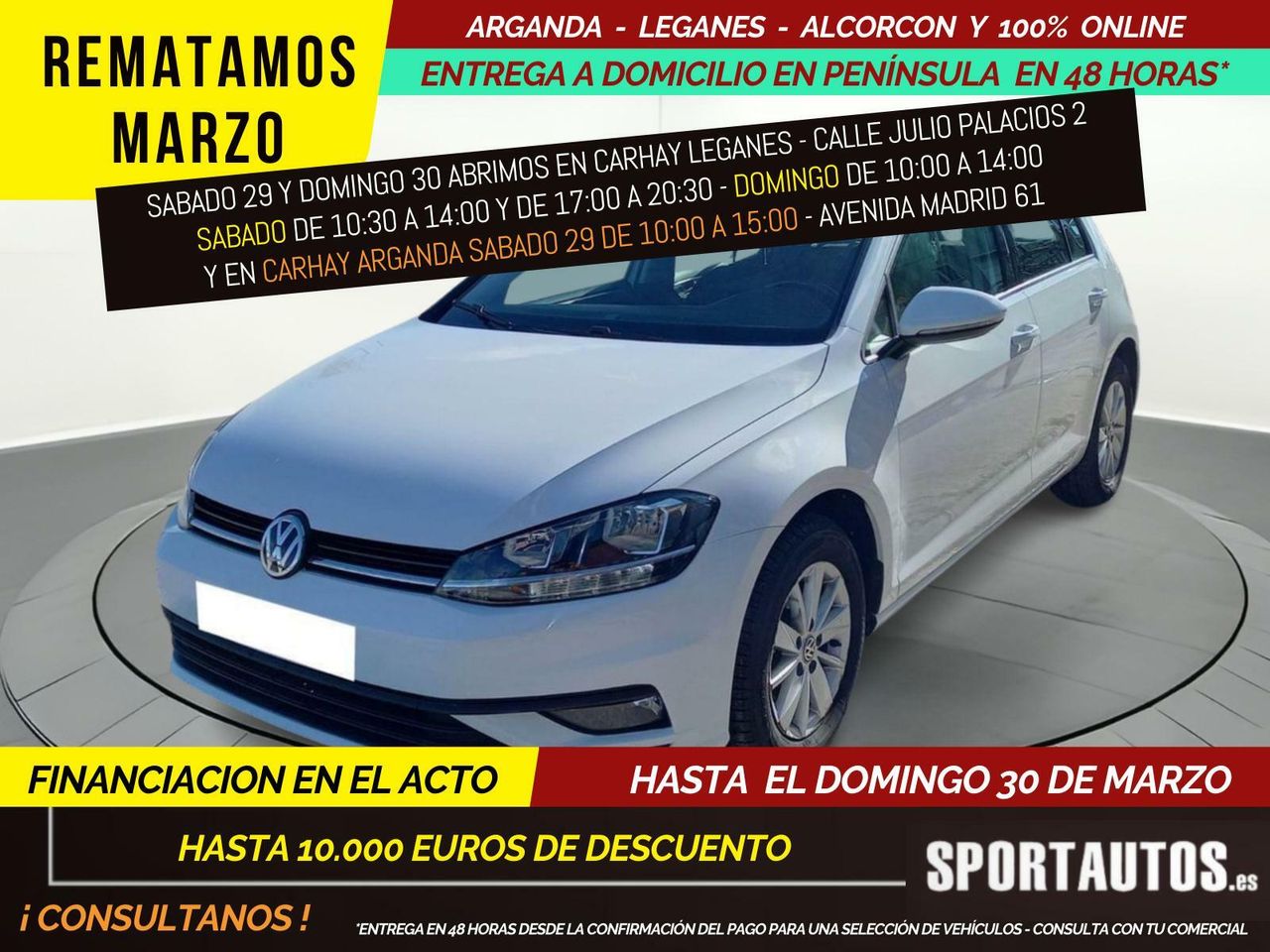 Kit antipinchazos  de segunda mano - volkswagen golf 2020 /