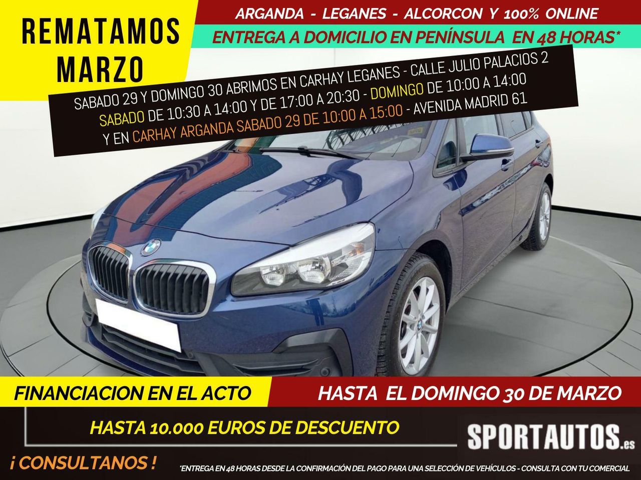 Historiales  de segunda mano - bmw serie 2 active tourer 2018 /