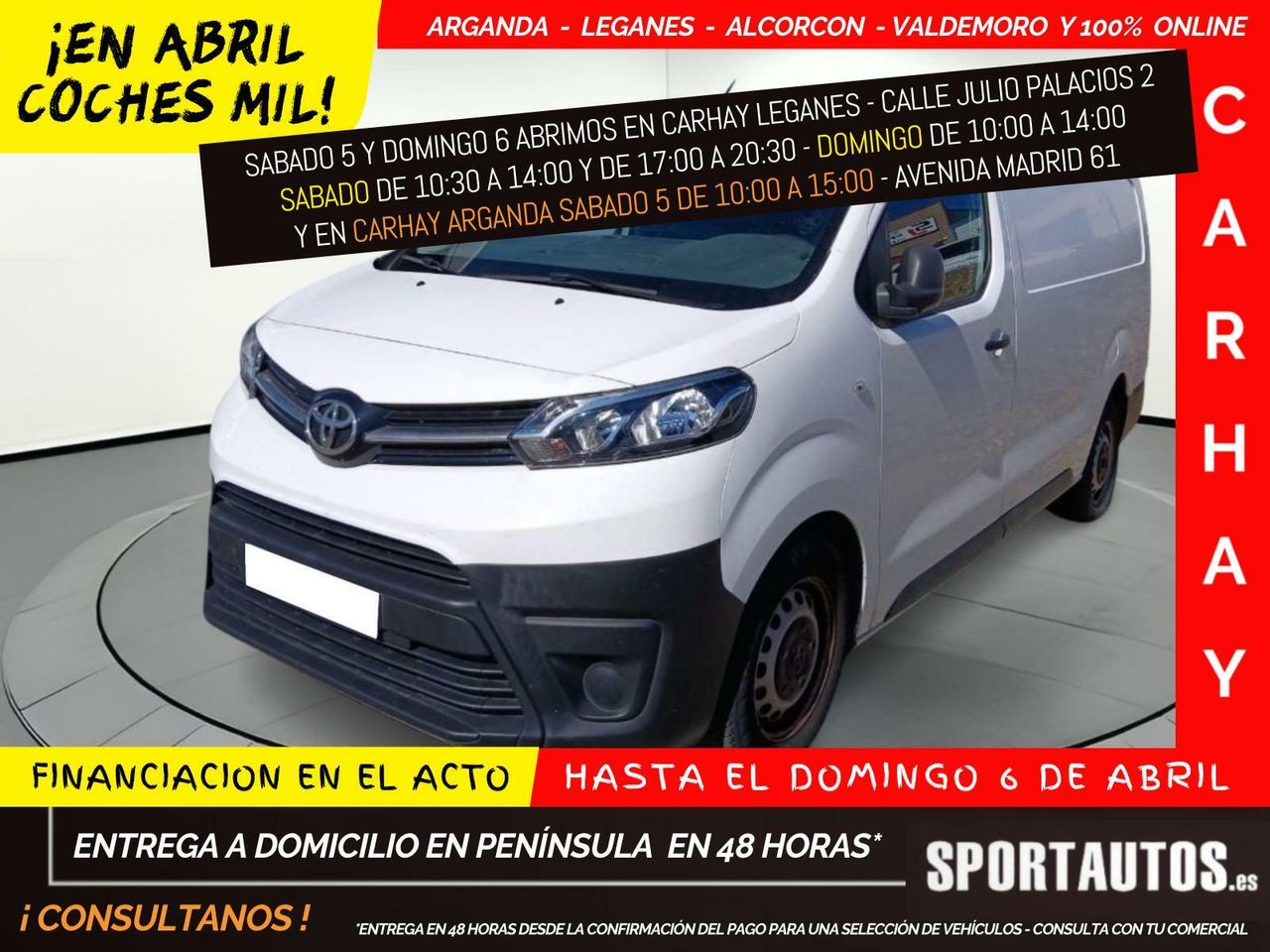 Historial llamadas  de segunda mano - toyota proace 2019 /