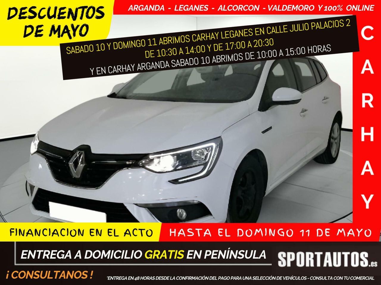 Renault megane ano 2019  de segunda mano - renault megane 2019 /