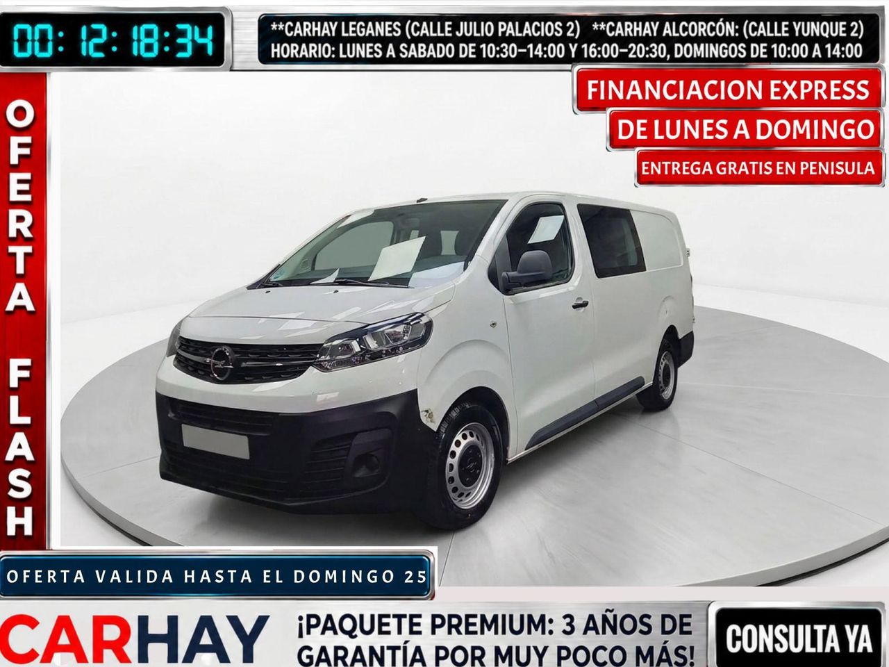 OPEL VIVARO 2.0  TDCI 122 CV - COMBI MIXTA 6 PLAZAS