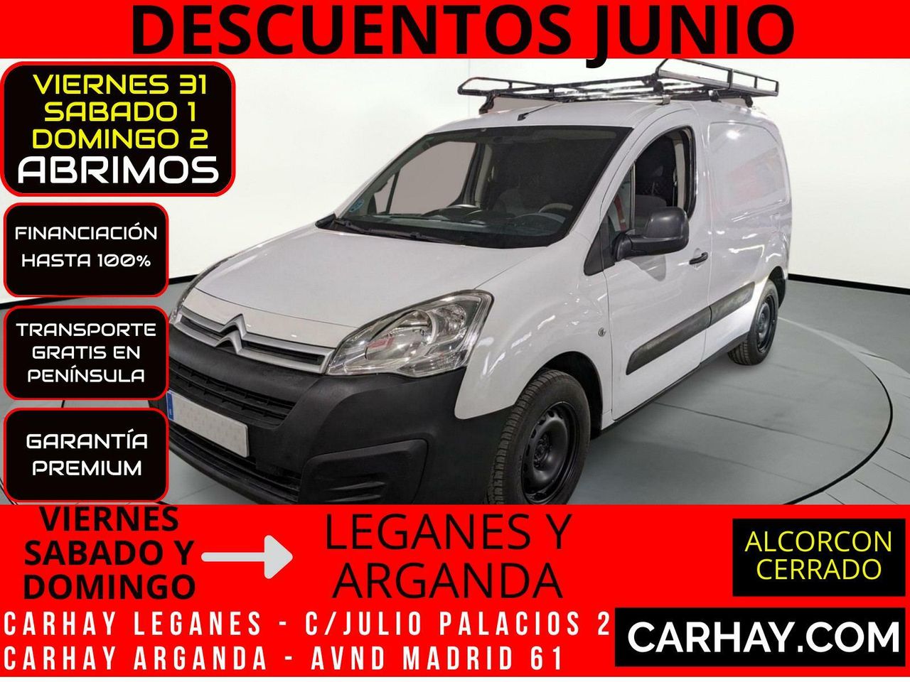 Citroen jumper blanco  de segunda mano - citroën berlingo 2018 /