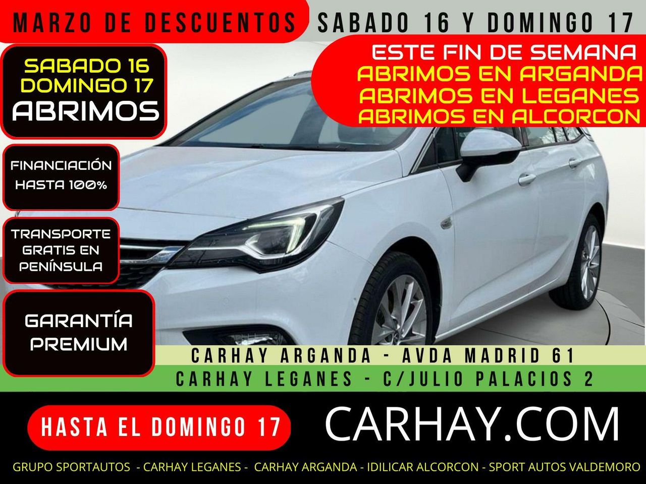 Opel astra 16 diesel 110cv  de segunda mano - opel astra 2017 /