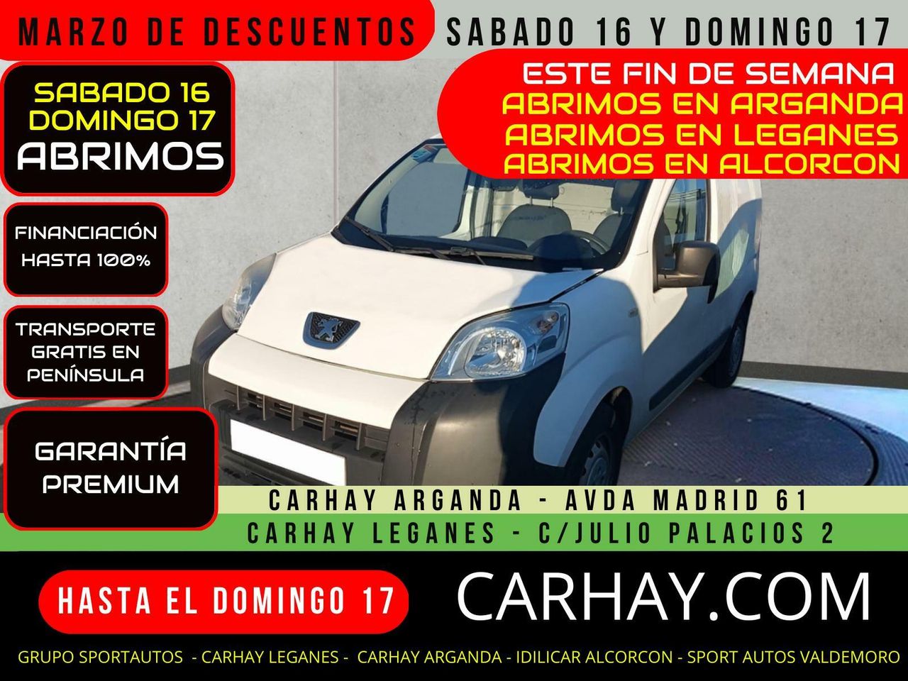 foto de peugeot bipper 2017 de segunda mano