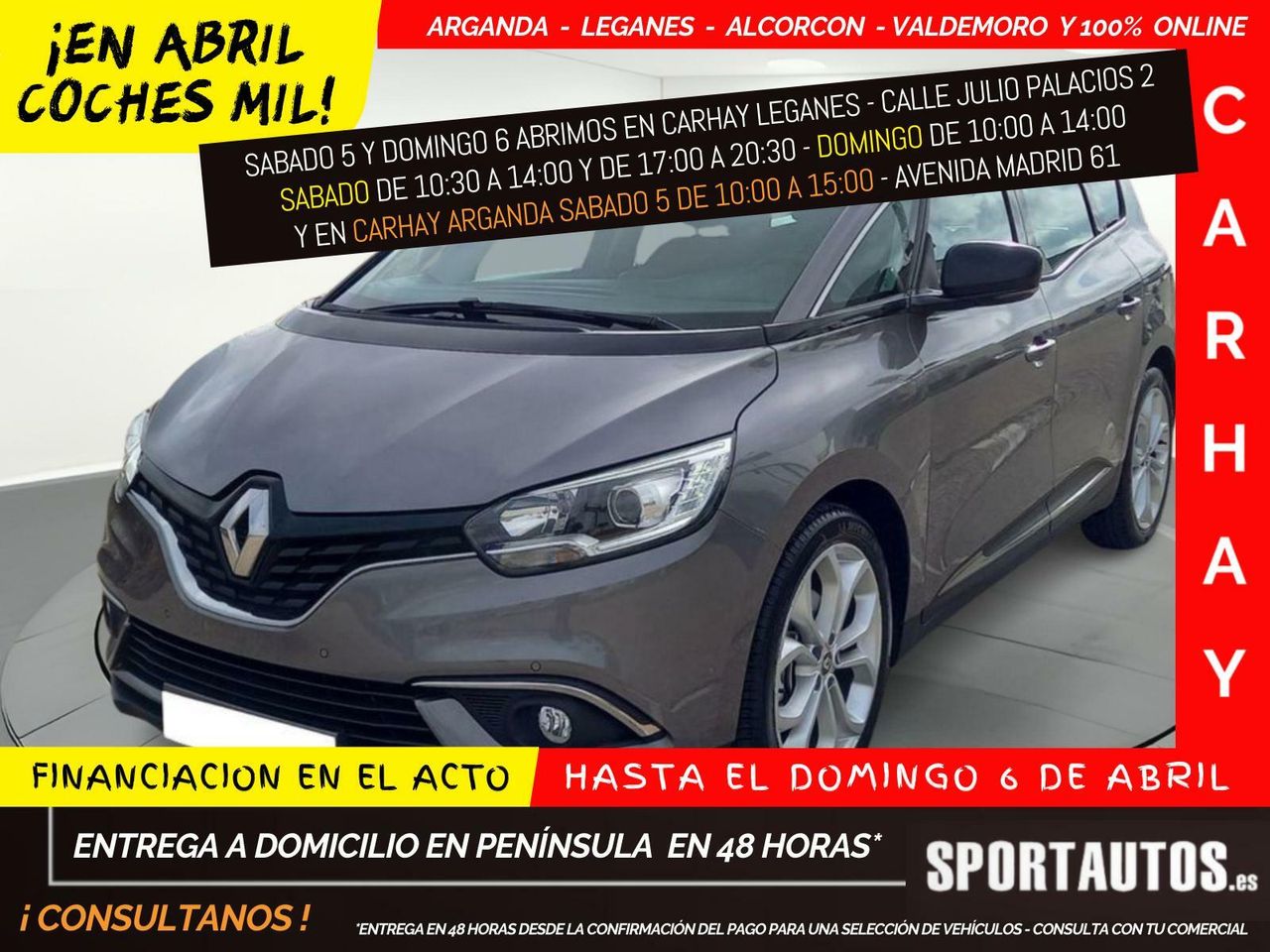 Renault clio 5 puertas  de segunda mano - renault grand scénic 2018 /