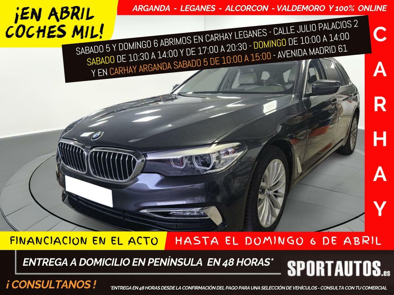 Historiales  de segunda mano - bmw serie 5 2018 /
