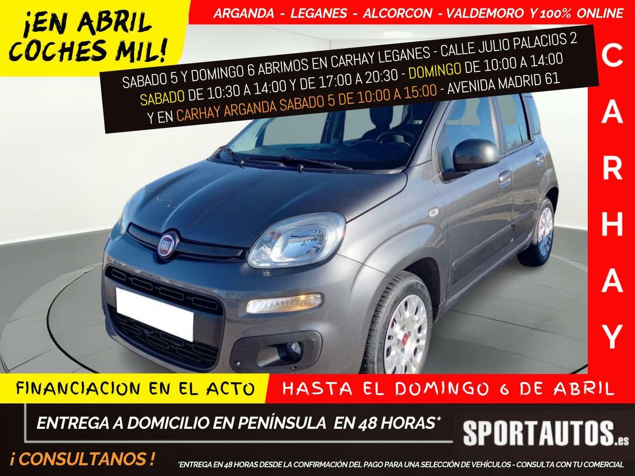 Fiat panda gris moda 2020  de segunda mano - fiat panda 2019 /