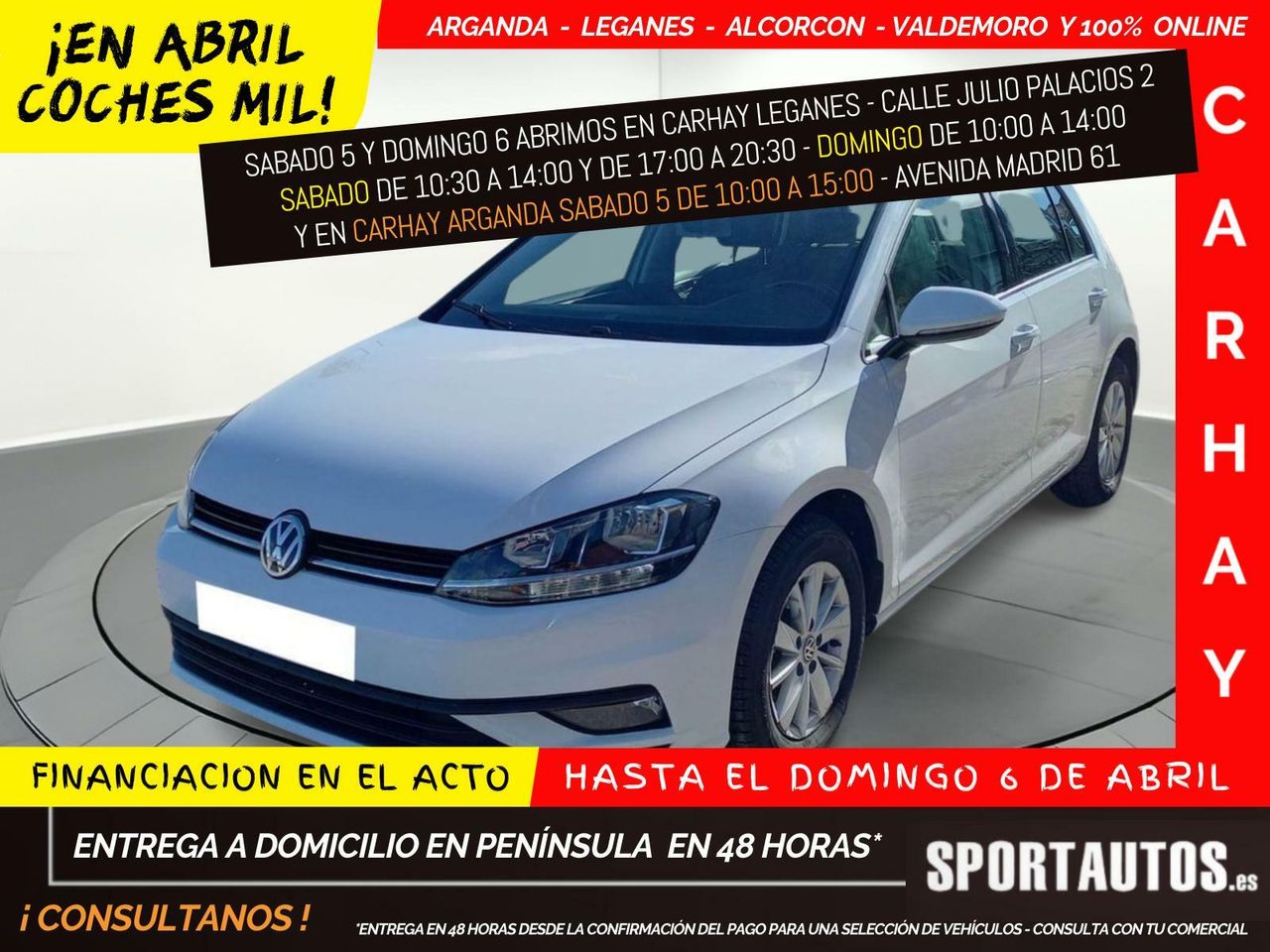 Historiales  de segunda mano - volkswagen golf 2020 /