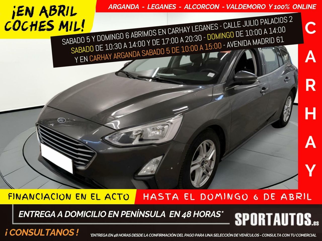 Ford focus gris  de segunda mano - ford focus 2019 /