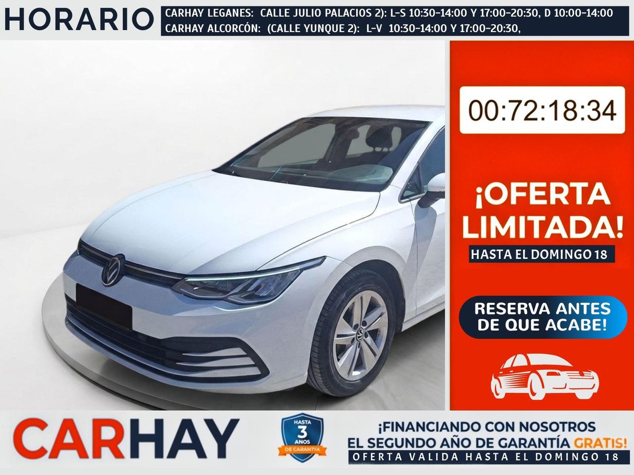 VOLKSWAGEN GOLF Life 1.0 eTSI 81kW (110CV) DSG