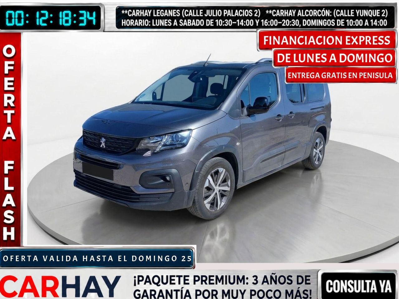 PEUGEOT RIFTER GT BlueHDi 130 S&S 6 Vel. MAN 7 plazas Long