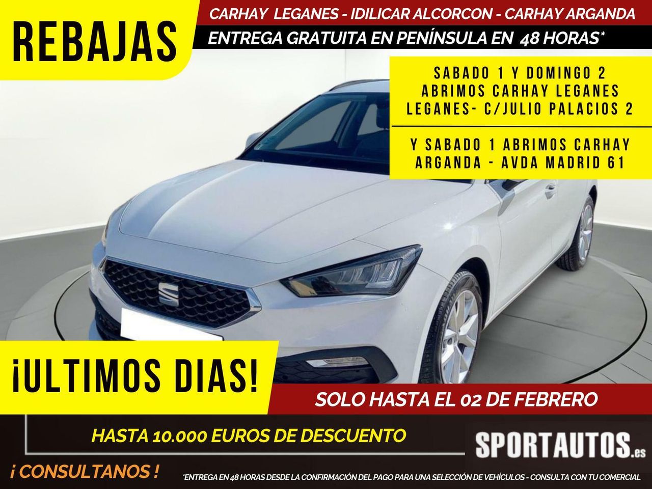 Seat mii 5 puertas blanco  de segunda mano - seat leon 2021 /