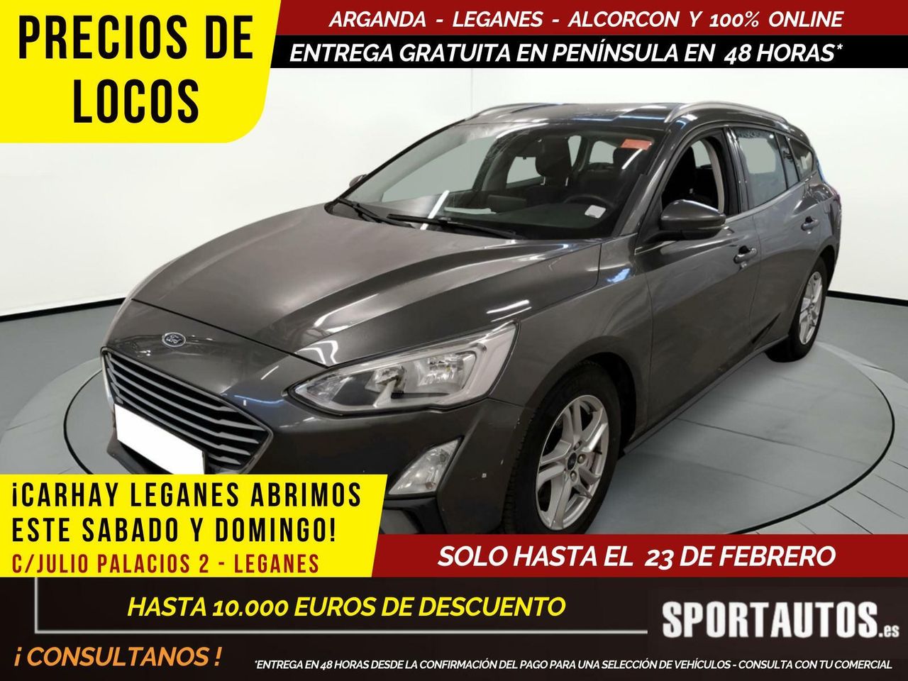 Ford focus gris  de segunda mano - ford focus 2019 /