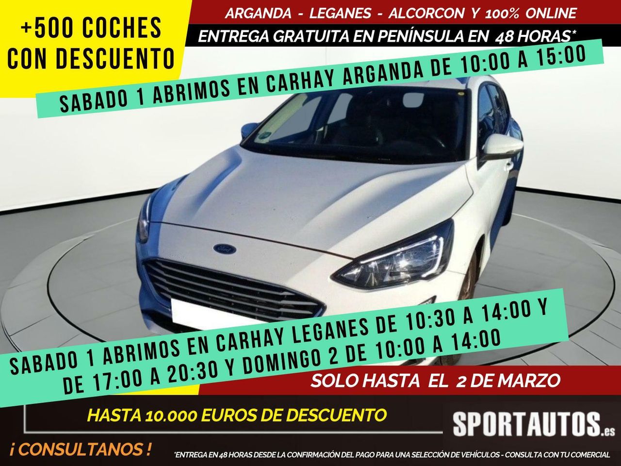 Ford focus 2024 motor hibrido  de segunda mano - ford focus 2021 /