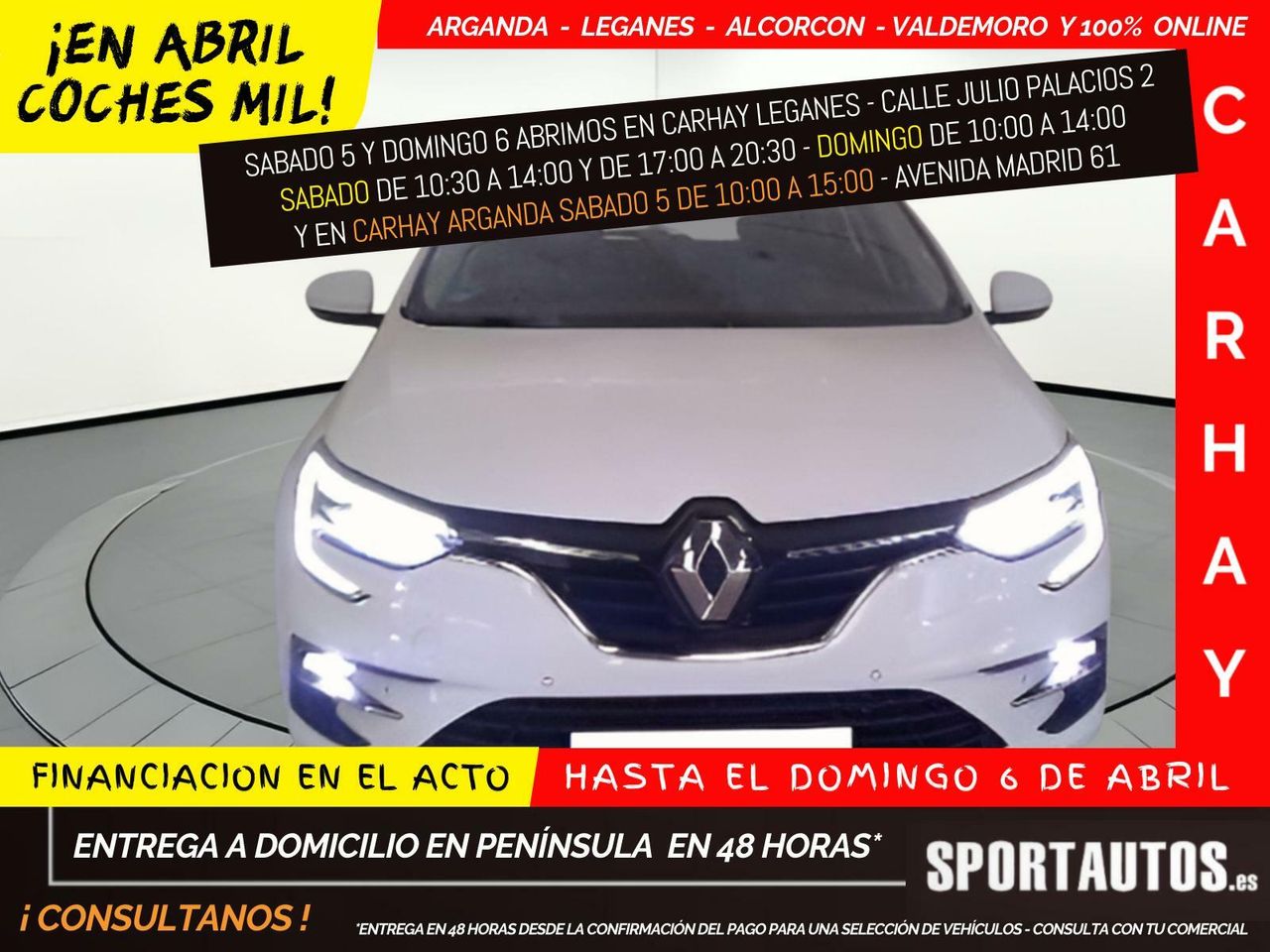 Renault megane blanco  de segunda mano - renault megane 2021 /