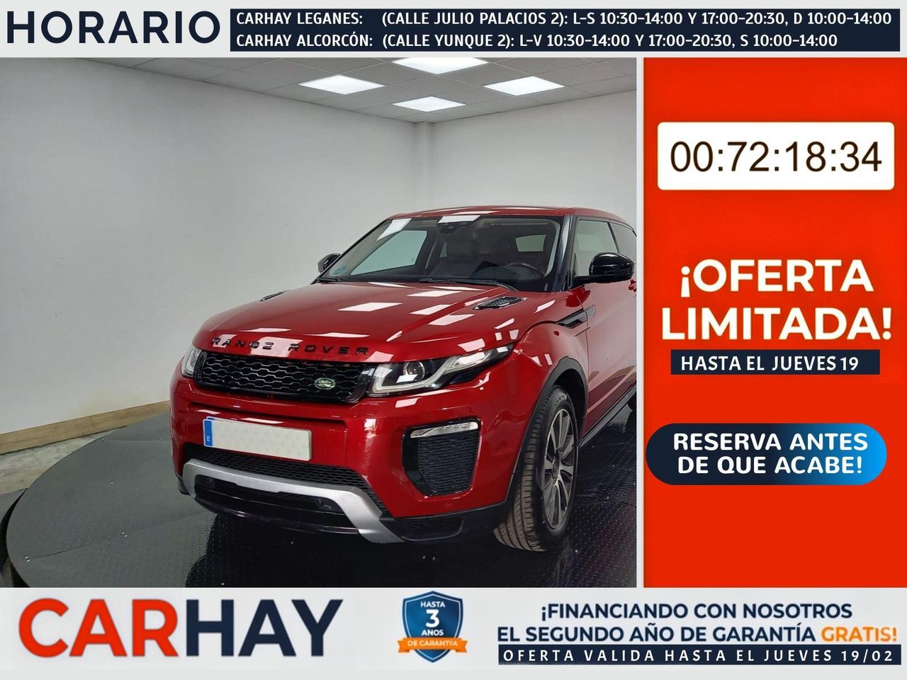 LAND ROVER RANGE ROVER EVOQUE  3 PUERTAS