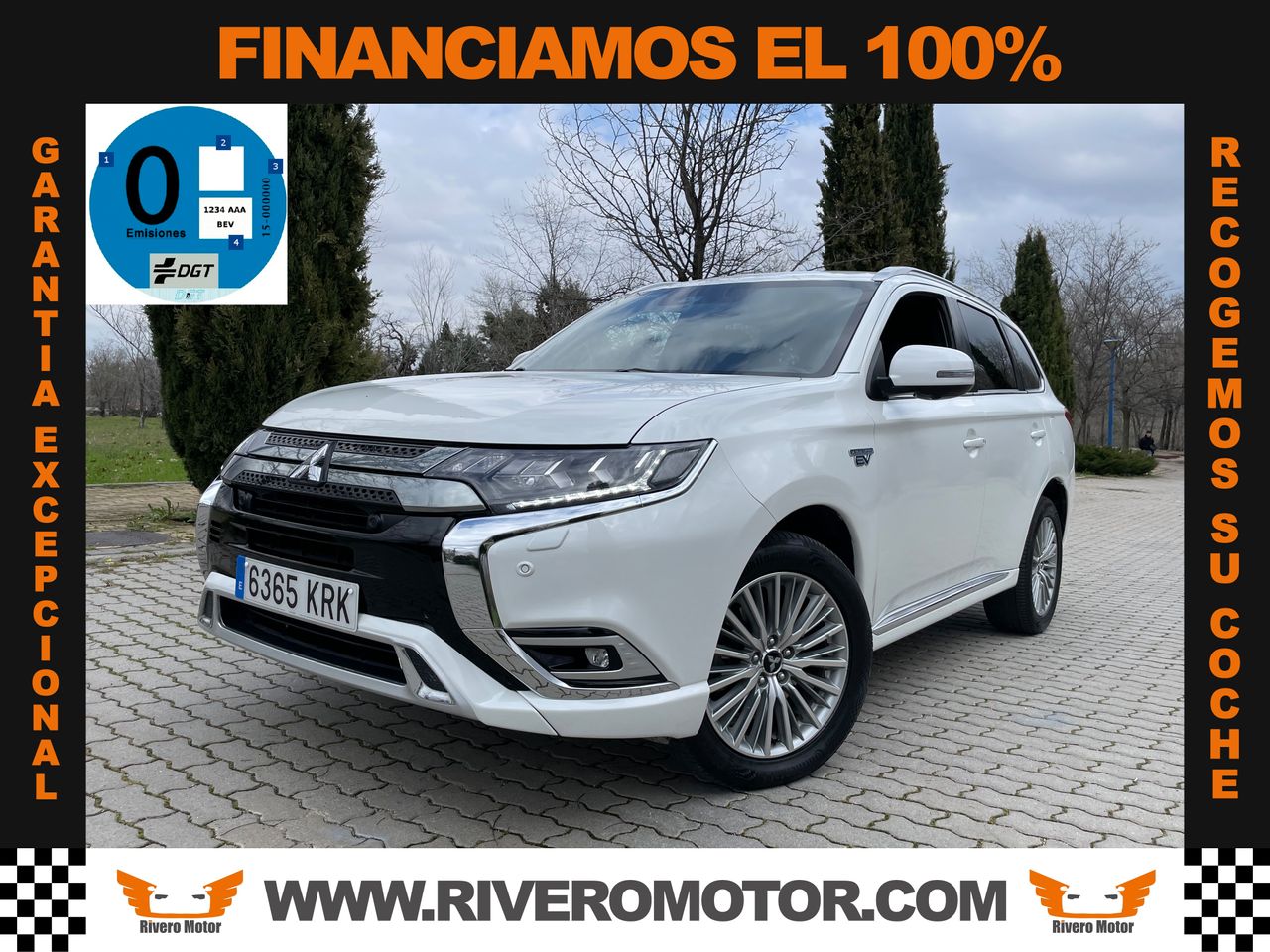 Coche hibrido con camara 360  de segunda mano - mitsubishi outlander 2018 /