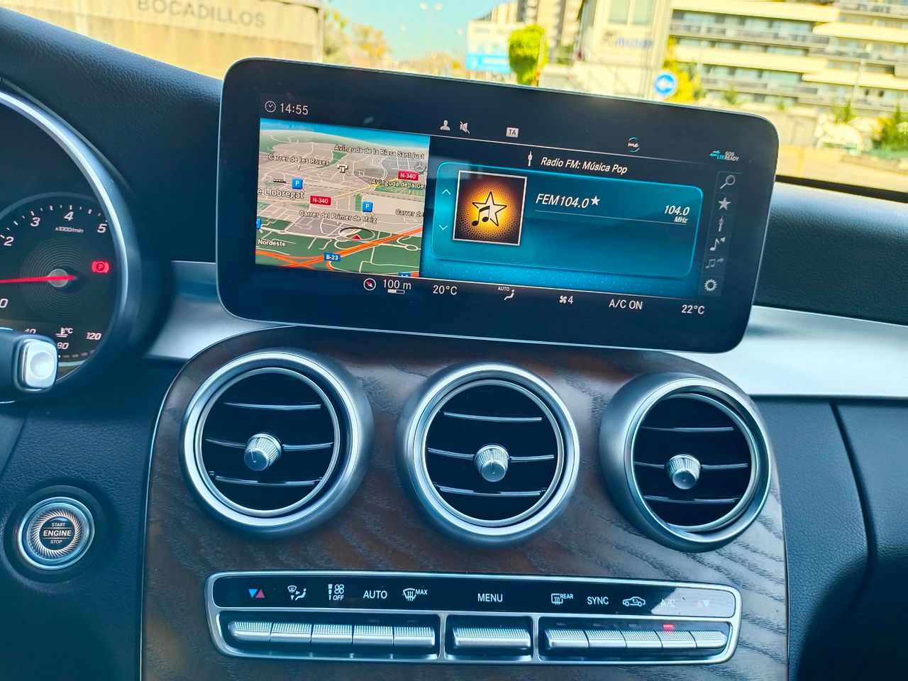 Mercedes Clase C C180 9G-TRONIC AMG LINE 156cv - Foto 14