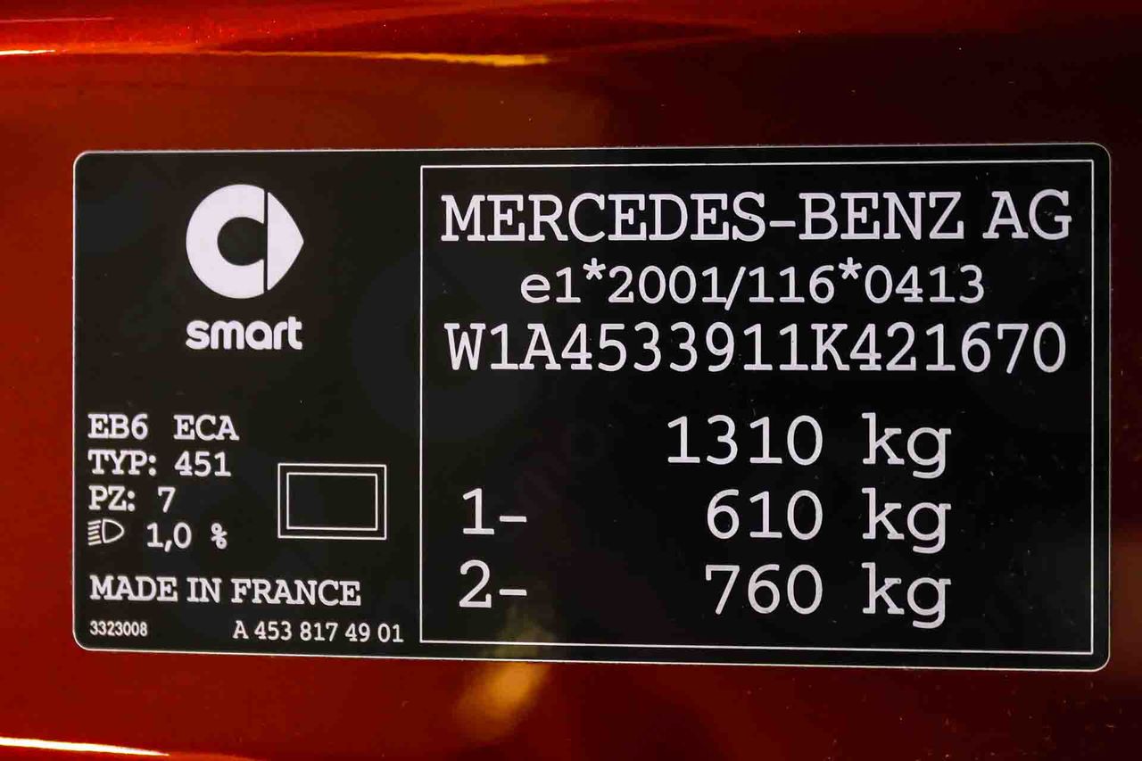 Smart Fortwo 60kW(81CV) EQ coupe - Foto 8