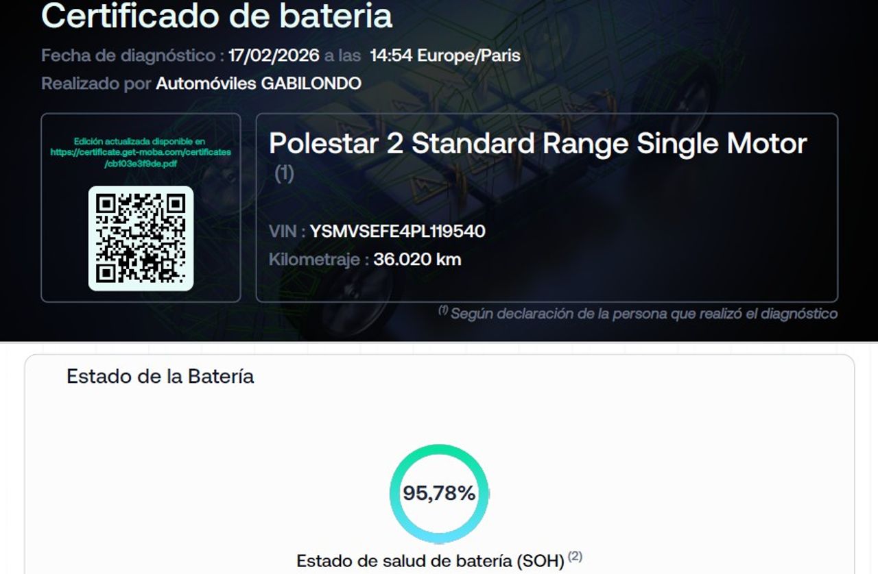 Polestar 2 Standard Range Single Motor FWD 69kWh *Techo panorámico* - Foto 11