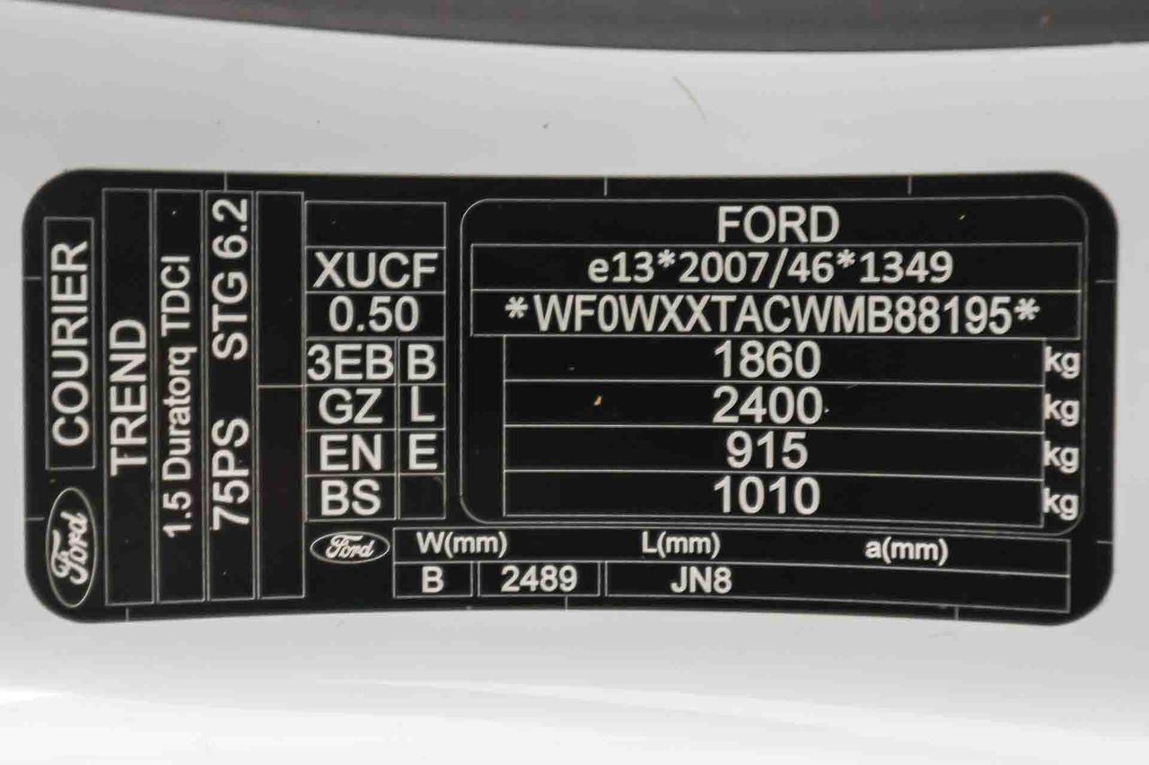 Ford Transit Courier Van 1.5 TDCi Trend - Foto 8