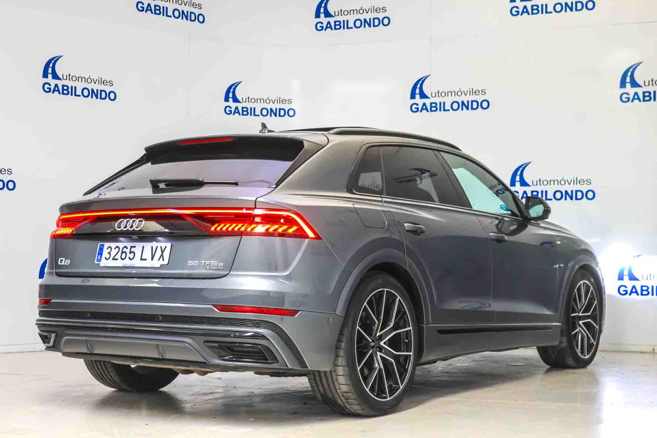 Audi Q8 55 TFSIe 280kW Black Line Pl quattro tip SLine **Techo panorámico** - Foto 14