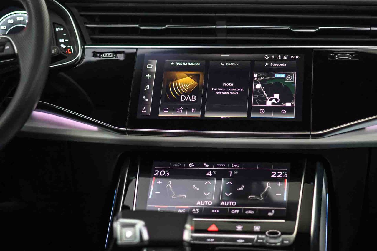 Audi Q8 55 TFSIe 280kW Black Line Pl quattro tip SLine **Techo panorámico** - Foto 53