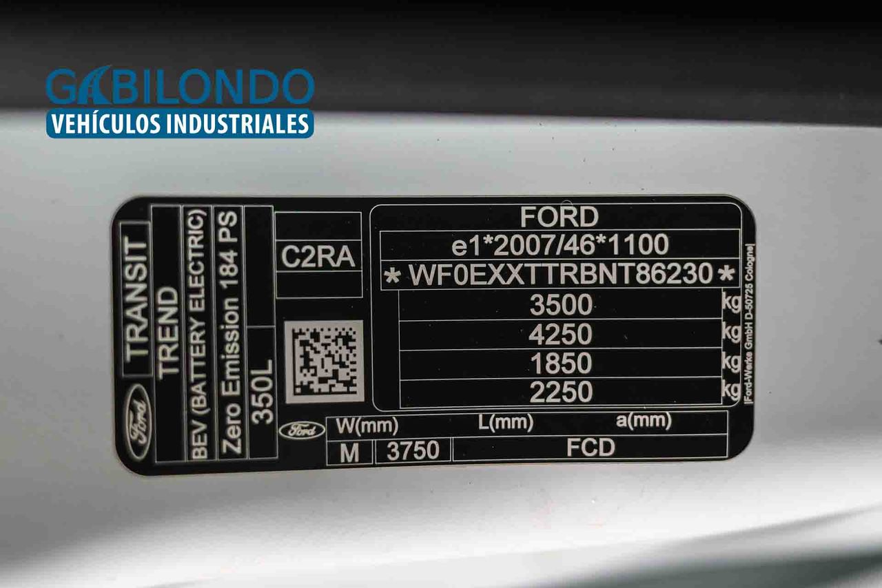 Ford Transit 350 L3 68KWH Trend RWD BEV - Foto 10